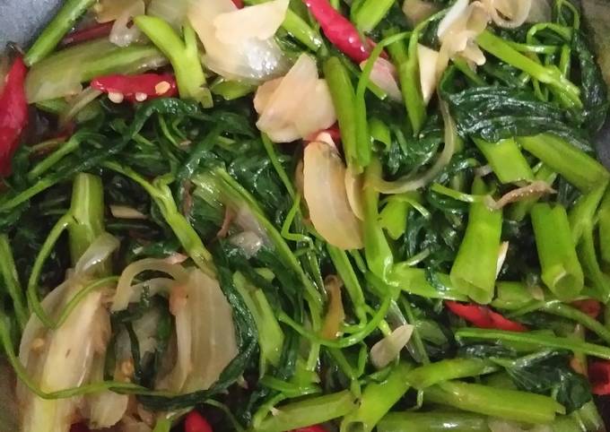 Resep Cah Kangkung Bawang Bombay Oleh Nur Leli Cookpad