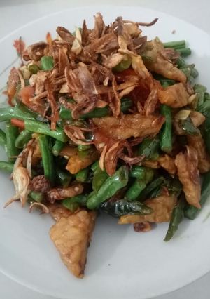 Foto resep Tumis tempe kacang panjang ala natly
