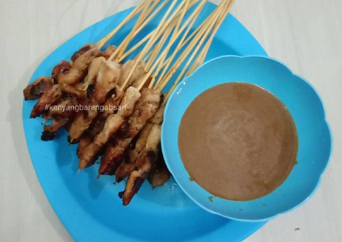 Resep Sate Ayam Bumbu Kacang, Enak