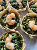 Tartaletas de espinacas al estilo griego