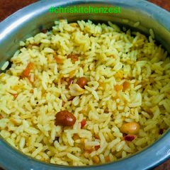 A picture of Easy Lemon rice🍋🍋with less ingredients.