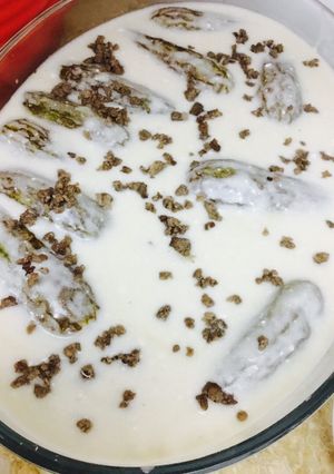 صورة لوصفة اطيب كوسا باللبن او شيخ المحشي 😍😋