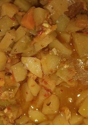 Foto resep Kentang kuah simpel