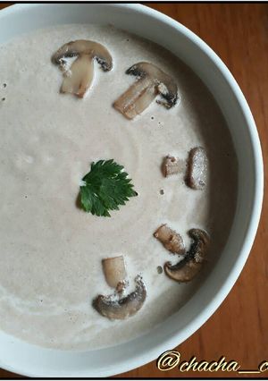 Foto resep Sup Cream Jamur (Sarapan Keluarga Hari 3)