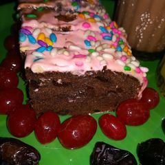 Dates chocolate cake A picture of Dates chocolate cake.