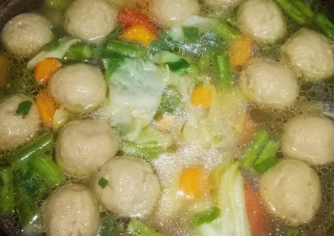 Sop bakso mudah dan enak