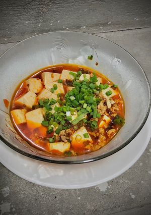 Hình của món Đậu hủ Tứ Xuyên.