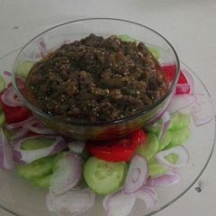 A picture of Baingan ka salan.