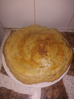 Una foto de Tarta de pollo y arvejas