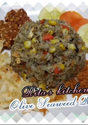Foto resep Olive Seaweed Rice vegetarian