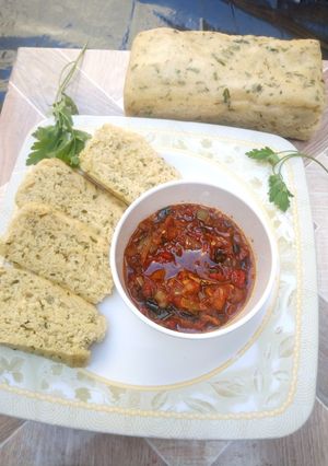 A picture of Savoury semolina bread.