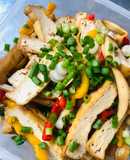 Đậu xào nấm (chay) (308kcal)