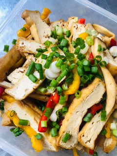 Hình của món Đậu xào nấm (chay) (308kcal).