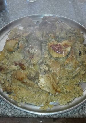 صورة لوصفة مقلوبة الدجاج
