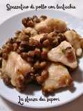 Spezzatino di pollo con lenticchie