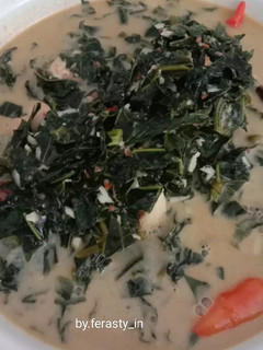 Foto resep Sayur Daun Pepaya Jepang Kuah Santan
