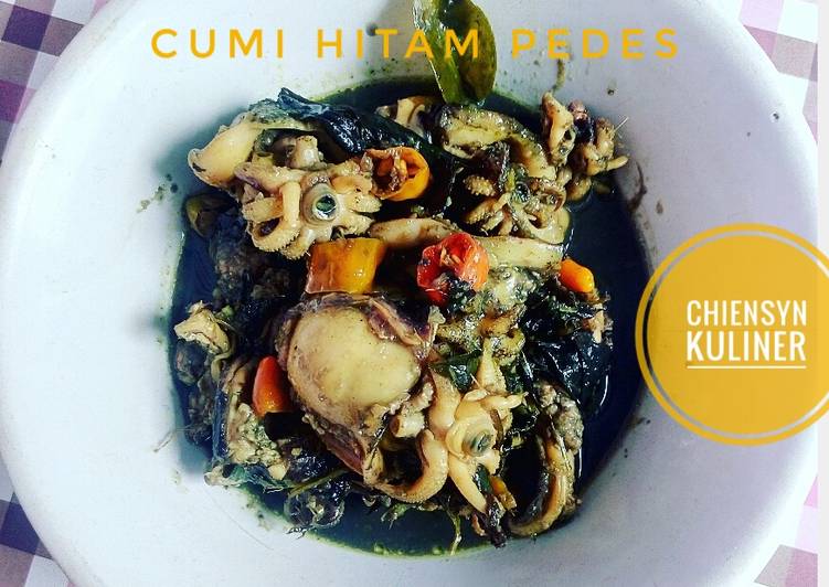 Langkah Mudah untuk Membuat Cumi hitam pedas Anti Gagal