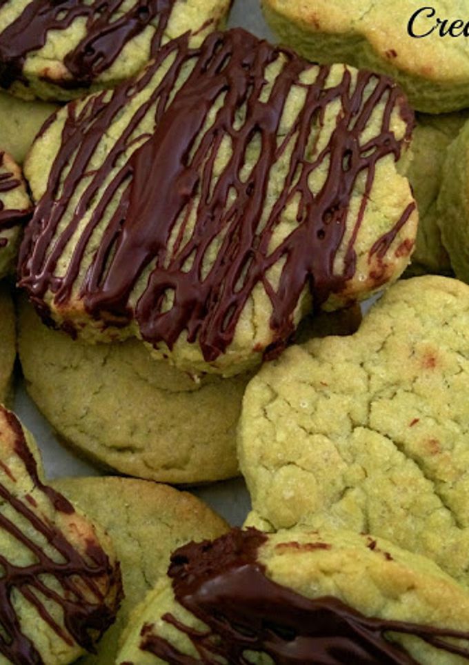 Una foto de Galletas de té matcha