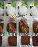 Nasi lemak kukus (royal)