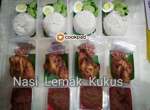 Gambar Nasi lemak kukus (royal)