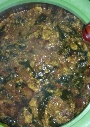 A picture of Miyar ugu mai kwai.