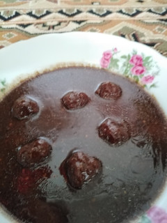 عکسی از دستور فسنجون با گوشت قلقلی