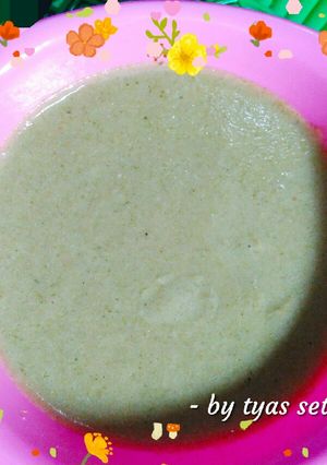Foto resep Bubur Nasi Tim telur ayam kampung, Brokoli, Wortel, Sawi Daging