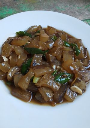 Foto resep Oseng Kikil Lombok Ijo