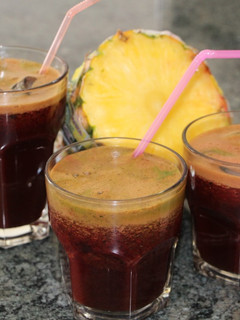 Una foto de Jugo mixto smoothie