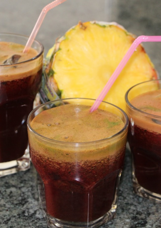 Una foto de Jugo mixto smoothie
