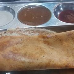A picture of Dosa sambar.
