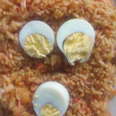A picture of Jollof rice.