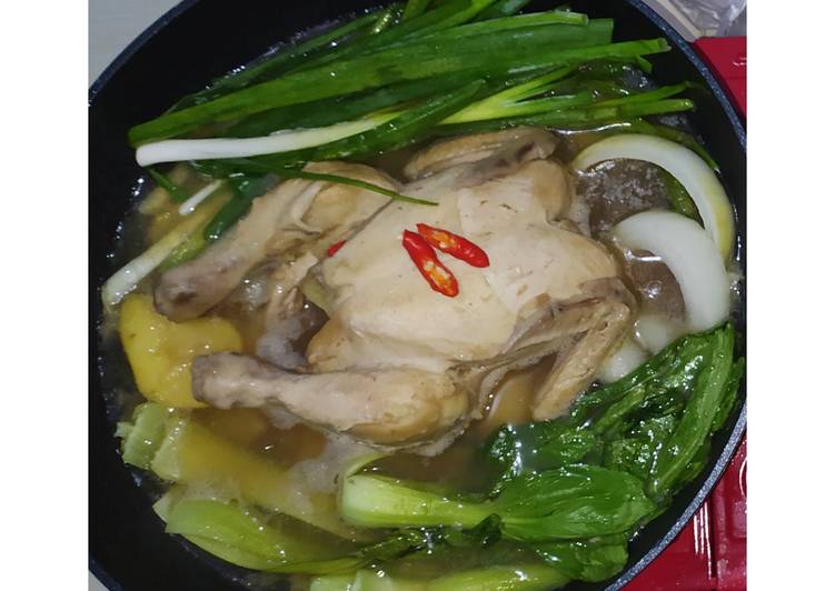 Langkah Mudah untuk Menyiapkan Sop ayam utuh ala korea, Bisa Manjain Lidah