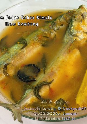 Gambar Asam Pedas Rebus Simple Ikan Kembung