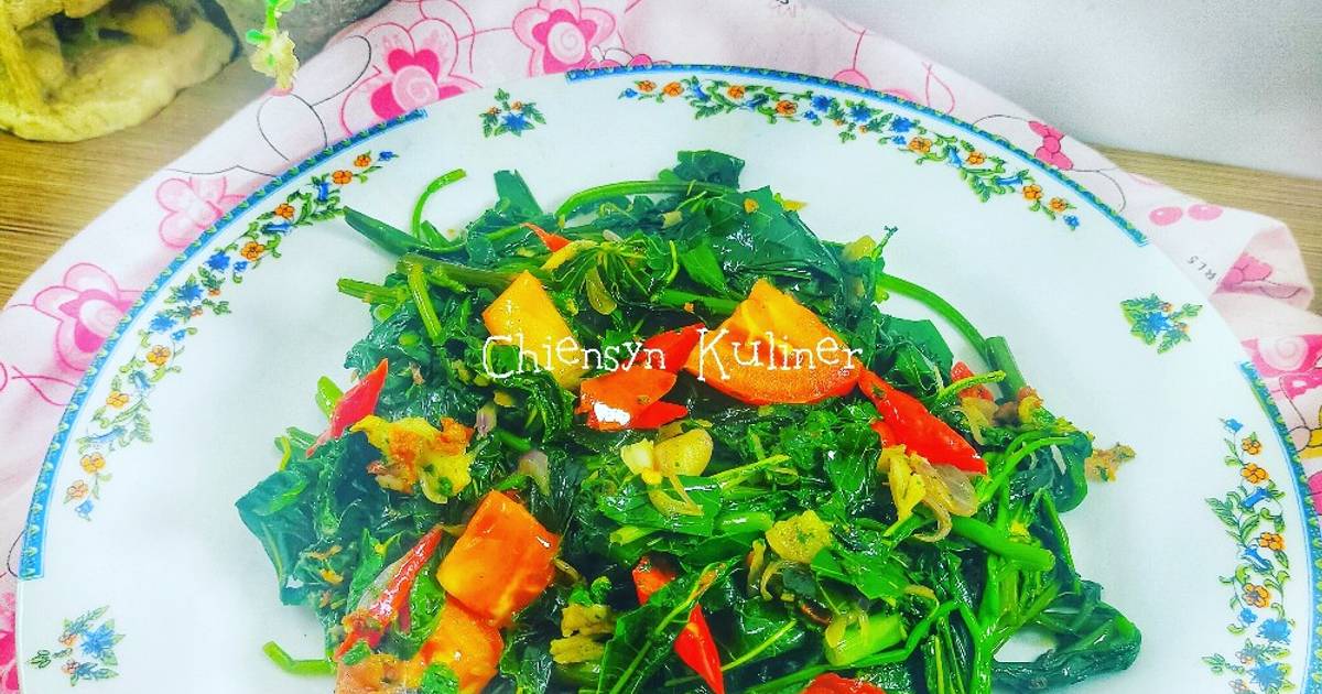 Resep Tumis Kangkung Daun Singkong Oleh Chiensyn Kuliner Cookpad