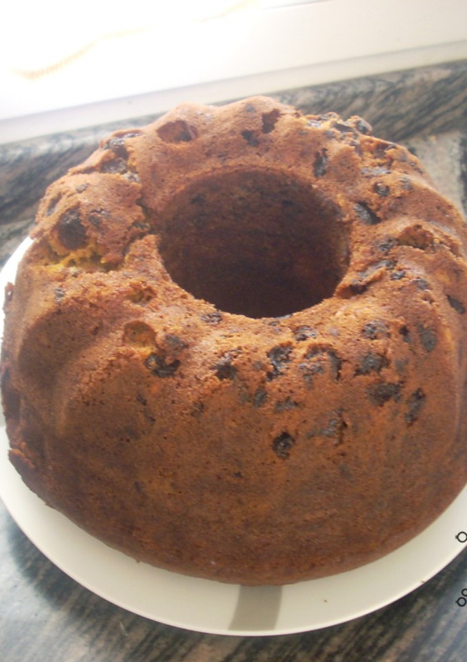 Una foto de Bundt cake de calabaza o pumpkin
