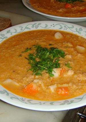 A picture of Lobster Bisque.