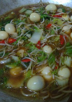 Foto resep Ca SaGeYuh (Ca Sawi, Tauge, Telur Puyuh)