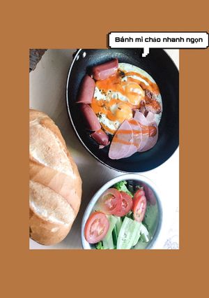Hình của món Bánh mì chảo siu tốc.