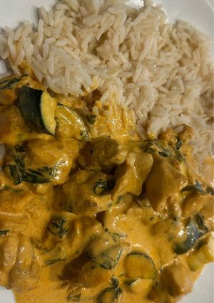 Una foto de Curry de Pollo Thai Sencillito en Airfryer Cosori