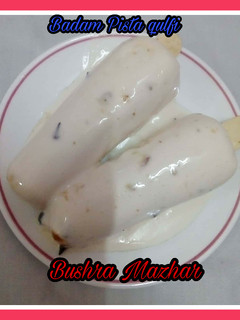 A picture of Badam Pista Kulfi.