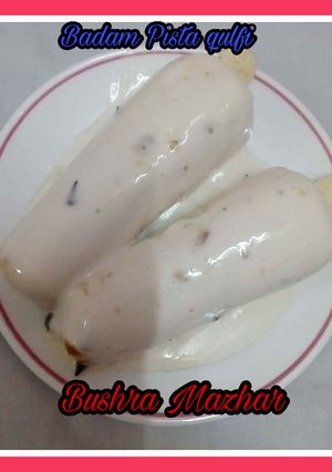 A picture of Badam Pista Kulfi.