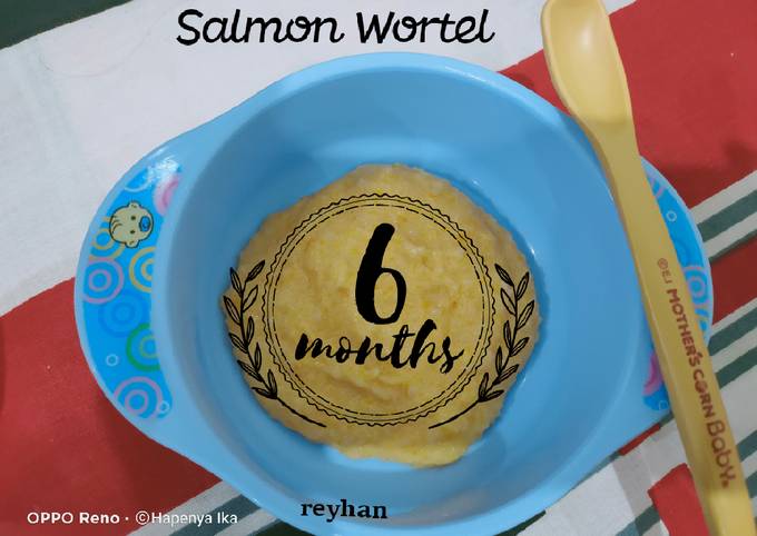 Mpasi 6m bubur Salmon Wortel