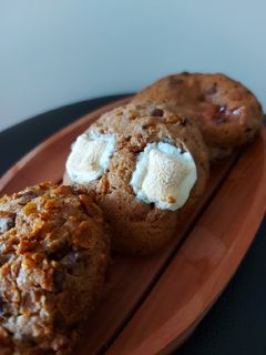Foto resep 87. Marshmallows Cornflake Choco chips Cookies