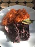 Filete de res al vino tinto
