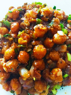A picture of Crispy Chilli Chana.