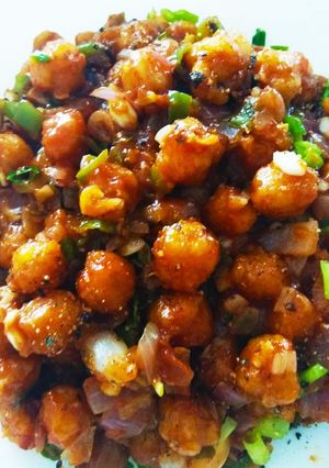 A picture of Crispy Chilli Chana.