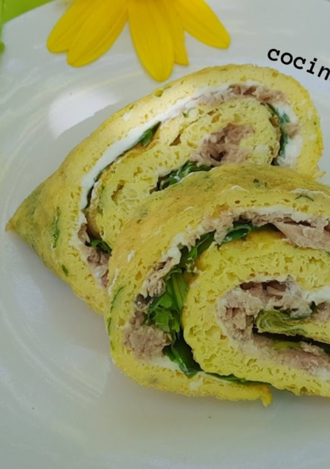 Una foto de Rollo de tortilla con atún