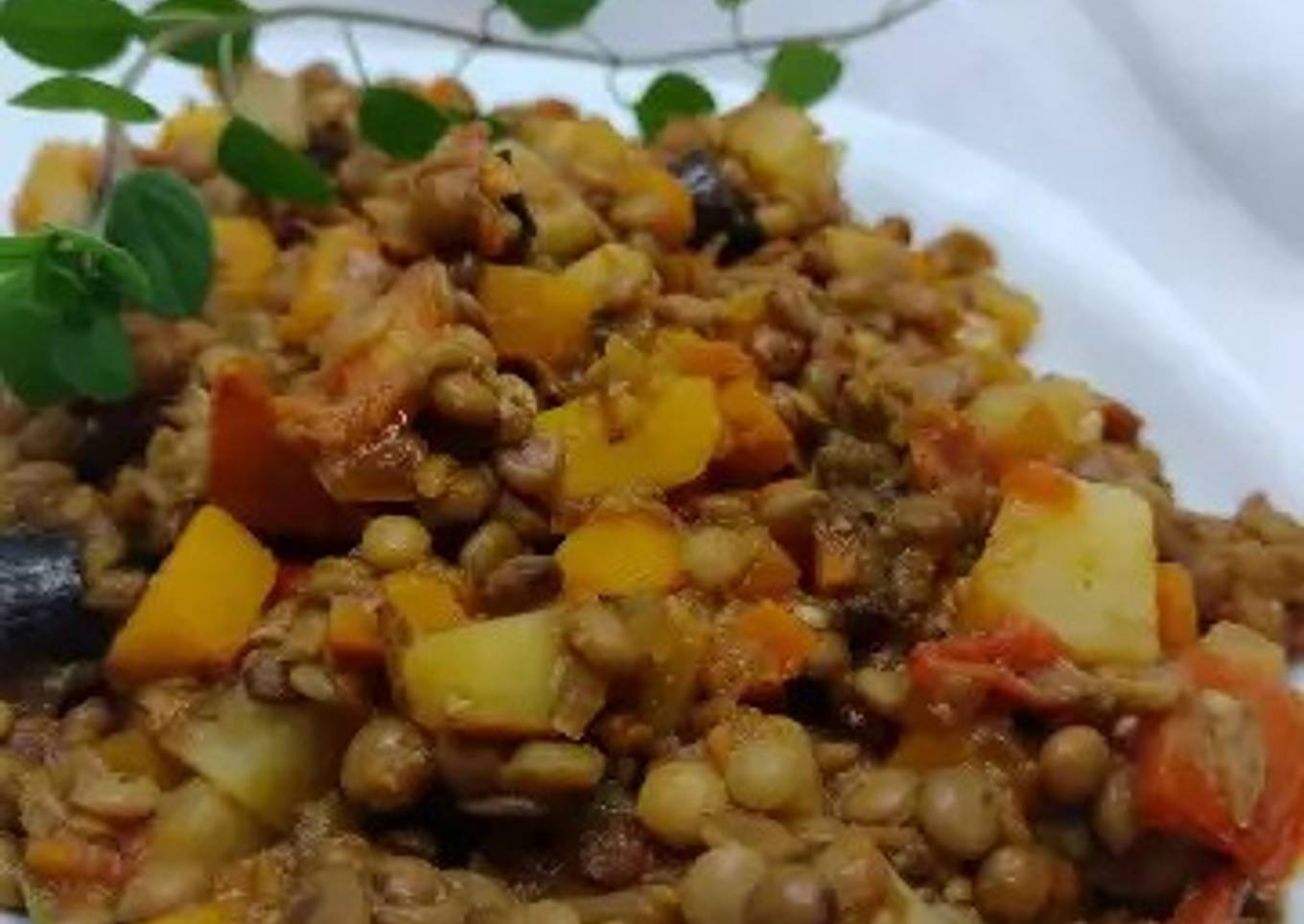 Guiso de lentejas Veggie 🌱