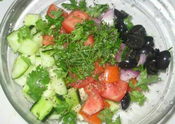 Cucumber and tomato salad